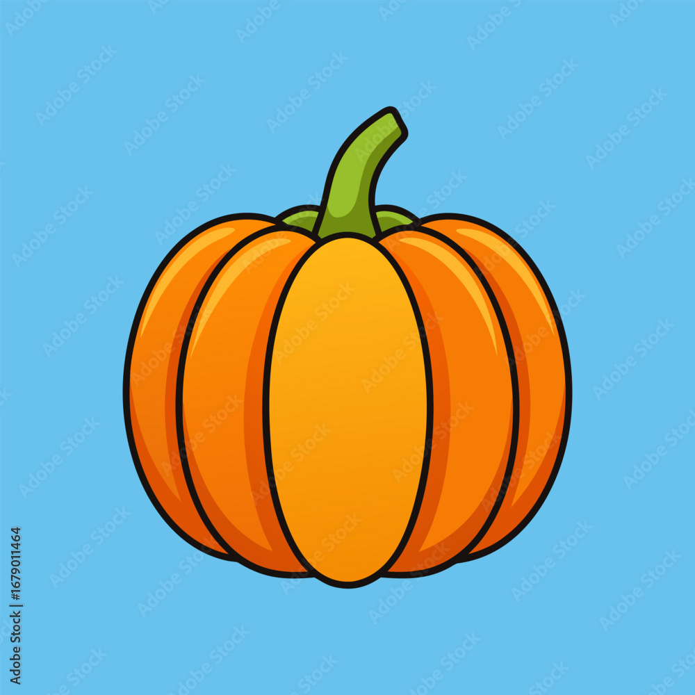 Obraz premium pumpkin, halloween, autumn, orange, holiday, vegetable, decoration, vector, lantern, face, october, thanksgiving, illustration, food, fall, jack, season, symbol, scary, harvest, pumpkins, smile, fruit