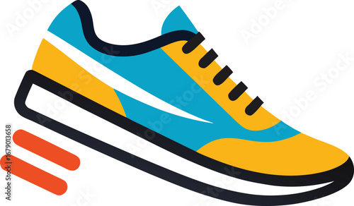 Vector design casual shoes icon style 
