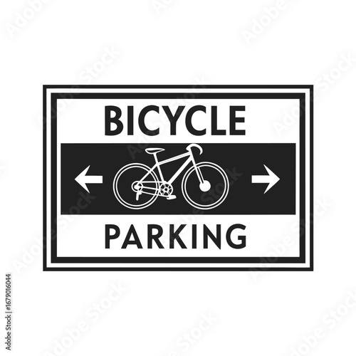 Bicycle Parking Sign Clear & Concise Design for Public Spaces