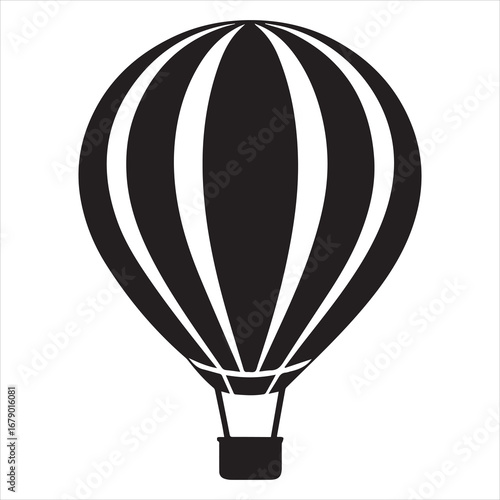 air balloon Silhouette vector