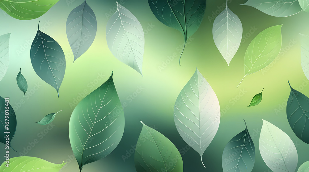Seamless pattern of abstract green leaves. Perfect for sustainable branding, eco-friendly designs, and minimalist social media. Ideal for healthy lifestyle and organic market promotions. Seamless pattern of abstract green leaves. Perfect for sustainable branding, eco-friendly designs, and minimalist social media. Ideal for healthy lifestyle and organic market promotions.