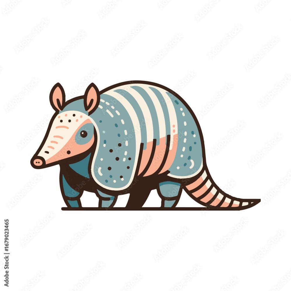 Fototapeta premium armadillo illustration design