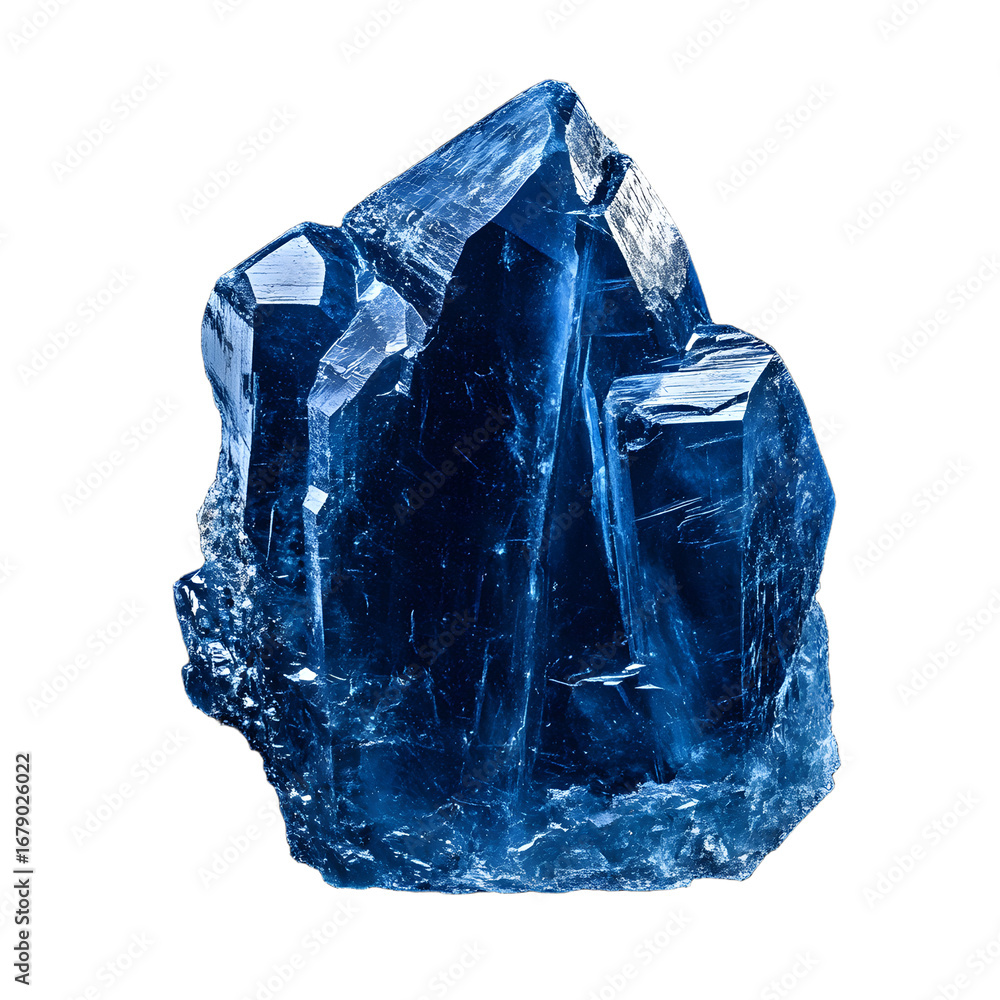 Obraz premium Elegant Natural Sapphire Gemstone on Black Background for Jewelry Designers