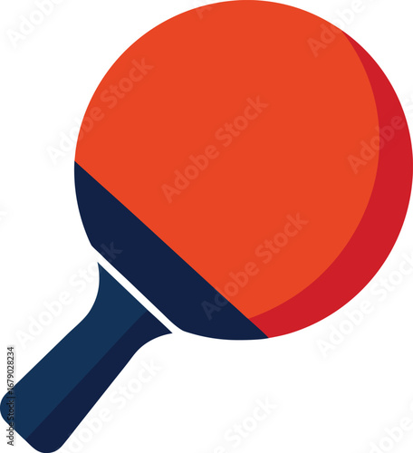 Table tennis racket clip art for sports and recreation design projects