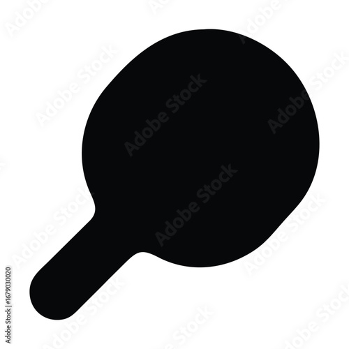 Table tennis racket clip art for sports and recreation design projects