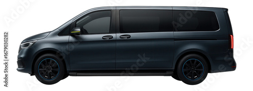 Minivan with integrated side steps and front skid plate