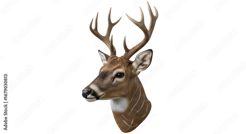 Fototapeta premium Isolated Deer Head