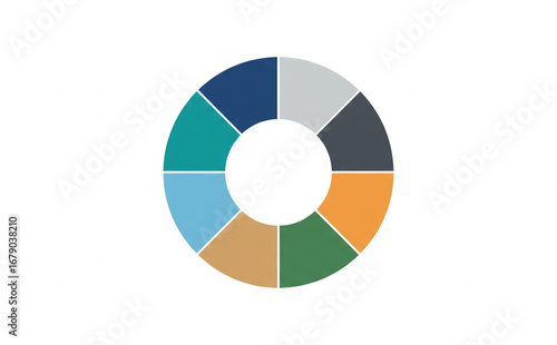 Free Download Flat infographic element of business strategy wheel with 8 sections - GFXLoad