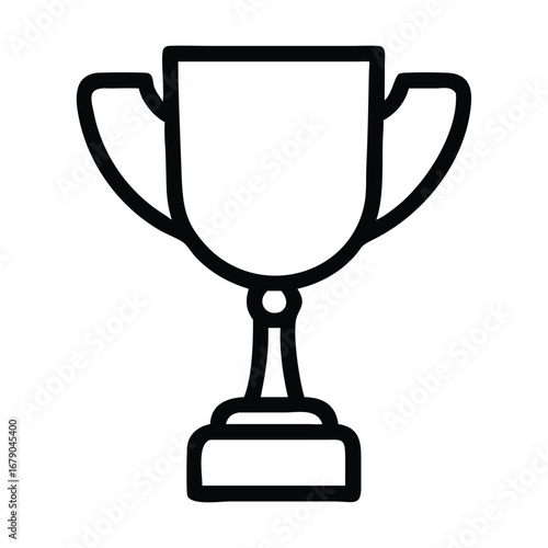 Champions cup award icon isolated on white background 