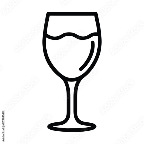 Wine Glass Icon Vector