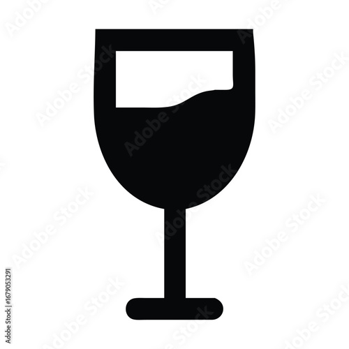 Wine Glass Icon Vector