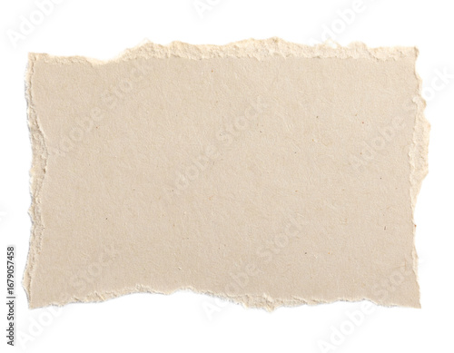 Ripped torn paper edges isolated on transparent background