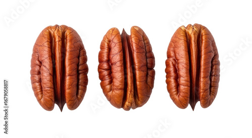 Obraz na płótnie Isolated Pecan nuts