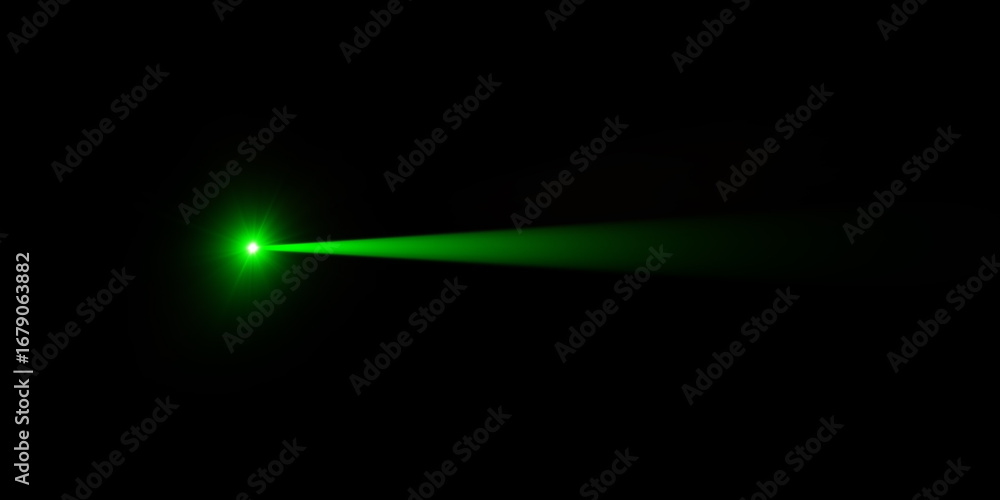 custom made wallpaper toronto digitalA vibrant green laser beam cutting through darkness.
