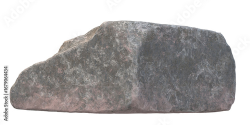 3D Render Rock Stone isolated on a Transparent Background
