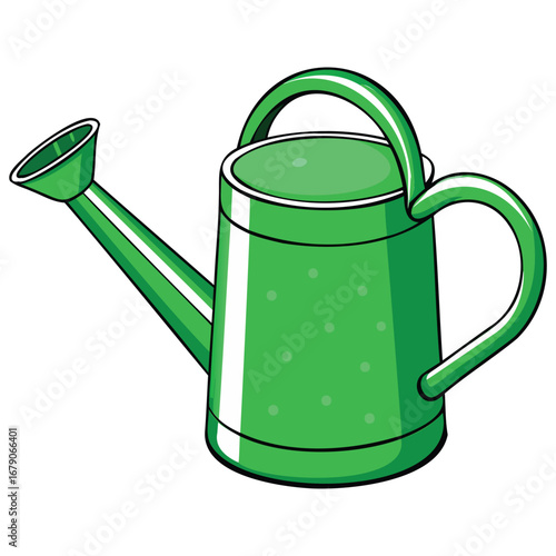Plant Watering Pot and Gardening Graphic Design