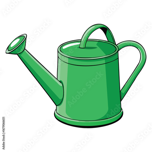 Plant Watering Pot and Gardening Graphic Design
