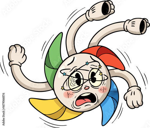 A Dizzy Pinwheel Spinning Too Fast