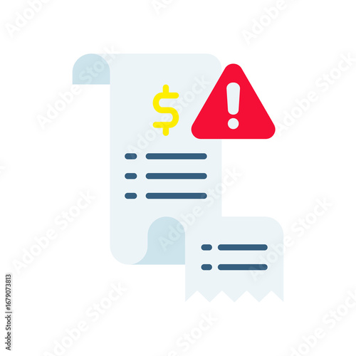 Total Due flat icon