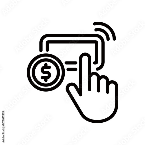 Pay Now line icon
