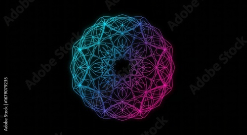 Circular mandala inspired logo