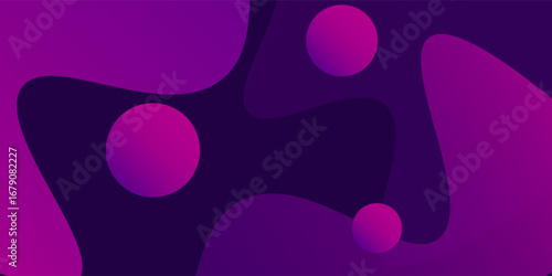 Colorful Abstract Shapes. Abstract geometric background with blue gradient.  EPS 10 stock vector