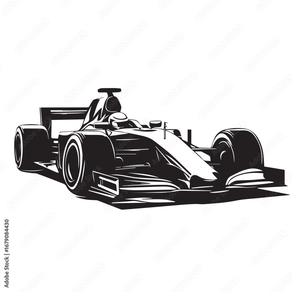 Obraz premium racing car on a white background