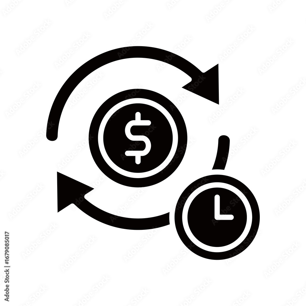 Obraz premium Recurring glyph icon