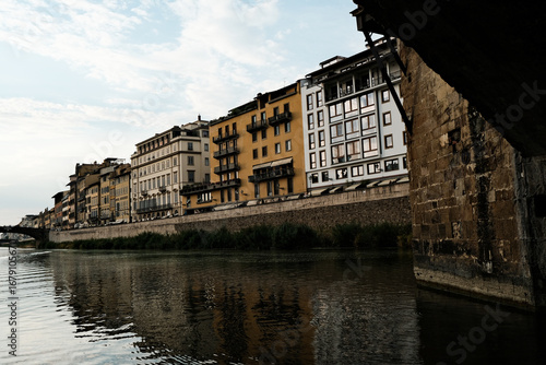 houses on the river in italy