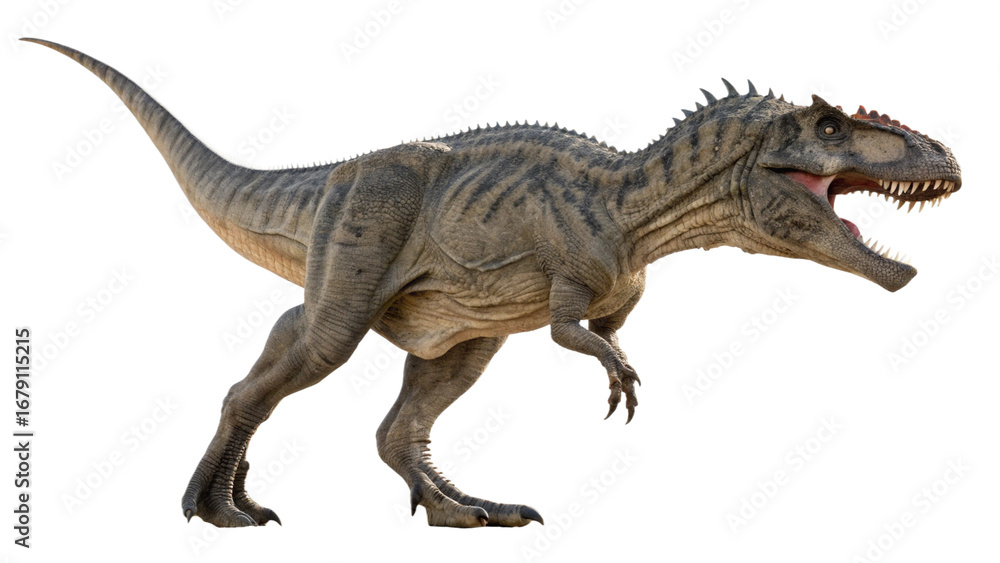 Obraz premium Giganotosaurus isolated on transparent PNG background