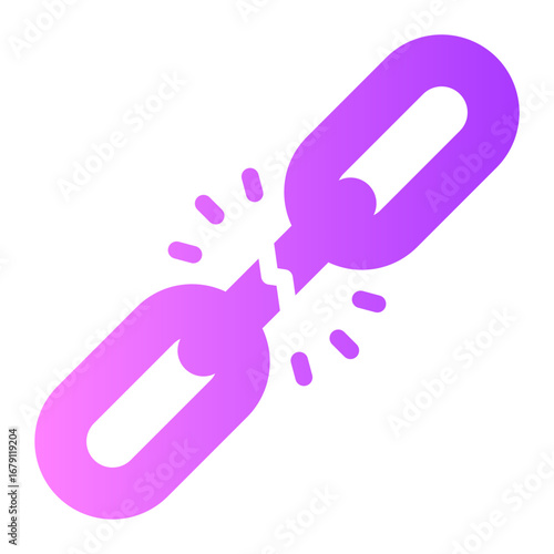 broken link gradient icon