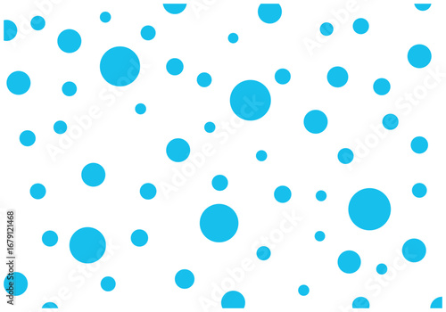 かわいい水玉ドット柄模様の背景素材水色