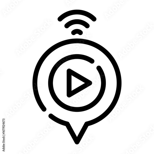 broadcast line icon