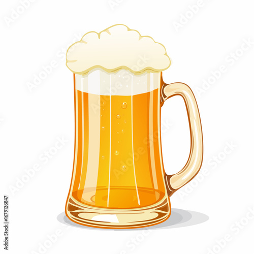 Bierkrug mit Schaum