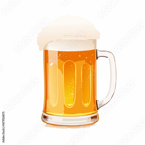 Bierkrug mit Schaum