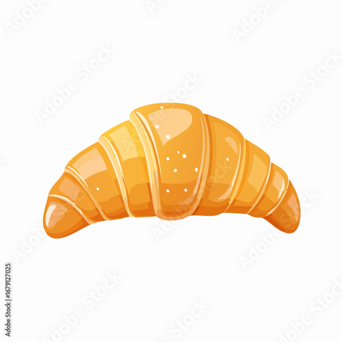 Croissant als Frühstückssymbol