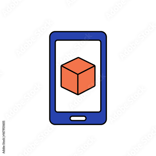 vr learning icon outline editable stroke line drawing eps