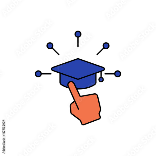 interactive icon outline editable stroke line drawing eps