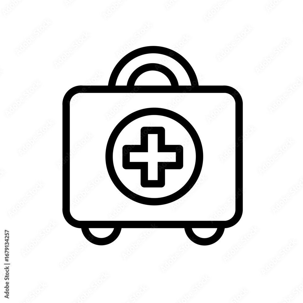 Fototapeta premium first aid kit icon