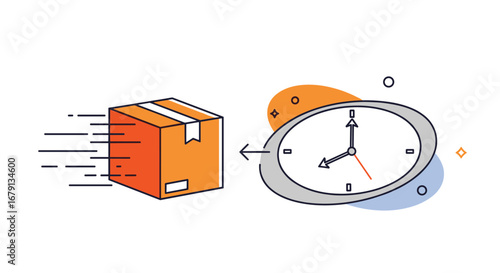 Fast parcel delivery achieved through efficient time management and logistics solutions for businesses