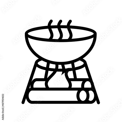 barbecue grill pan icon