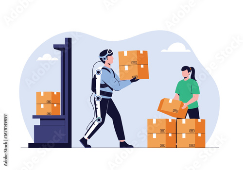 Warehouse automation using advanced robotics and artificial intelligence to improve efficiency and accuracy