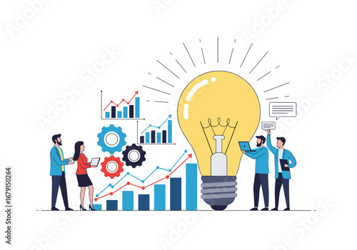 Teamwork and innovation drive business growth and strategy development