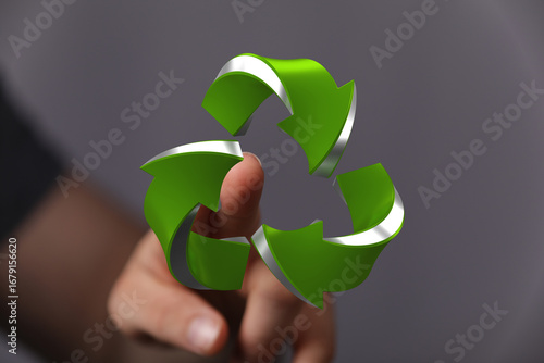 Hand interacting with 3D re...