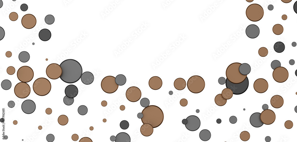 Obraz premium Glittering Spectacle: Captivating 3D Illustration of Glittery gold Confetti