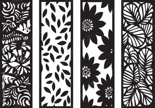 Floral & Geometric Laser Cut Wall Panel SVG Bundle
