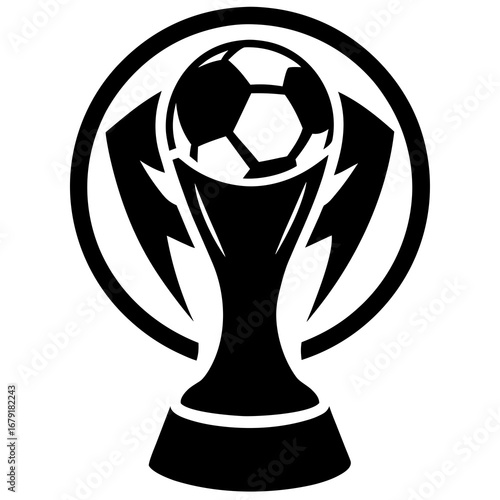 football world cup silhouette logo