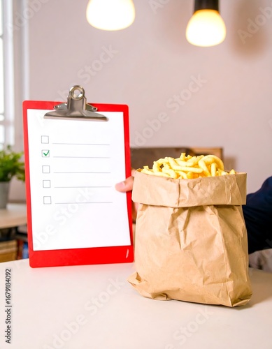 Checklist and food order