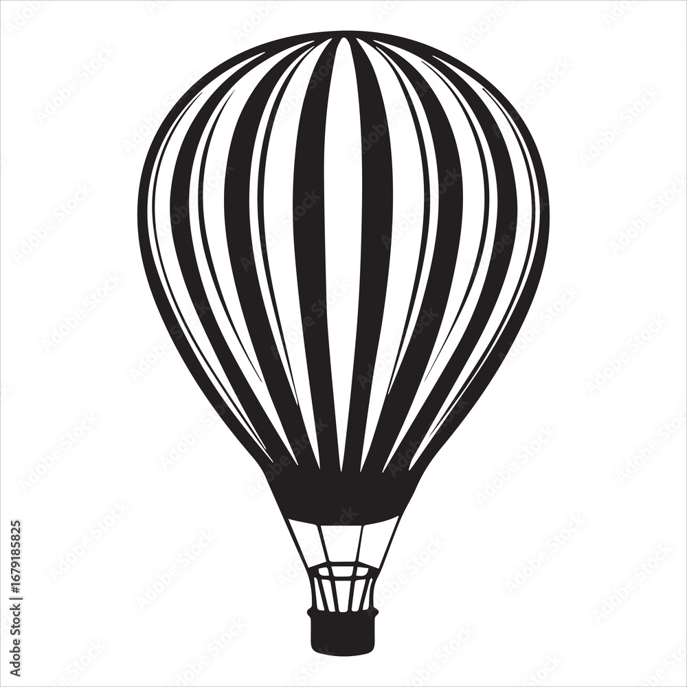 Obraz premium air balloon vector art illustration