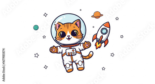 vector illustration of a cat